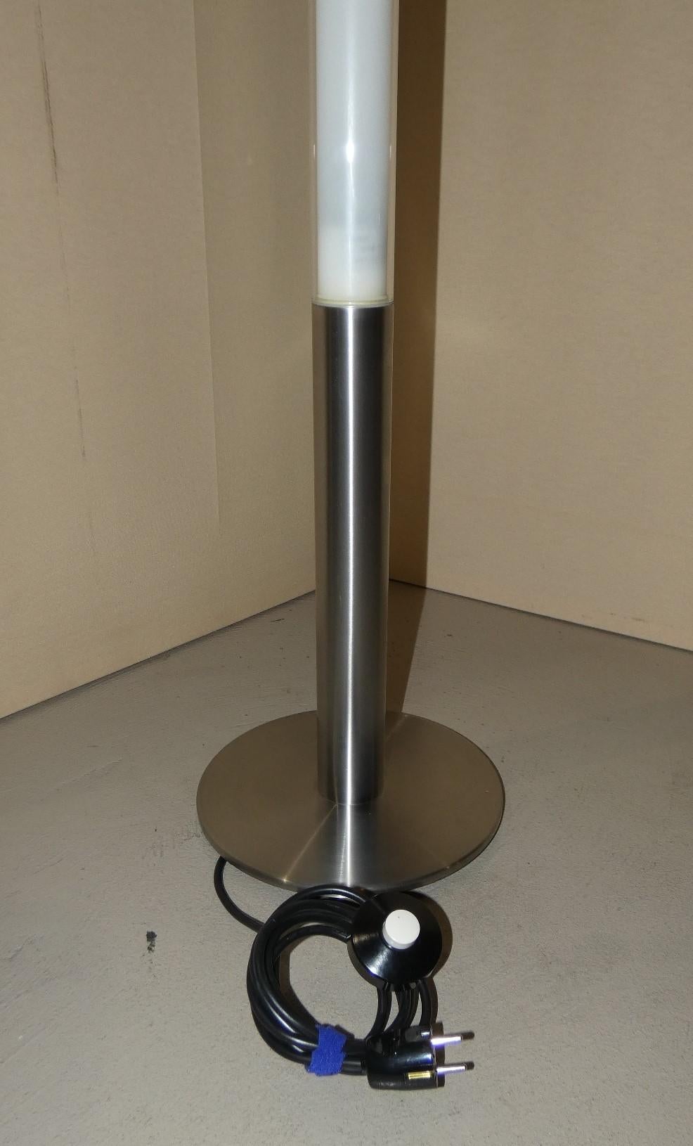 Lampada da terra Teda in acciaio e pirex, Ferdi Giardini per Oluce in vendita 8
