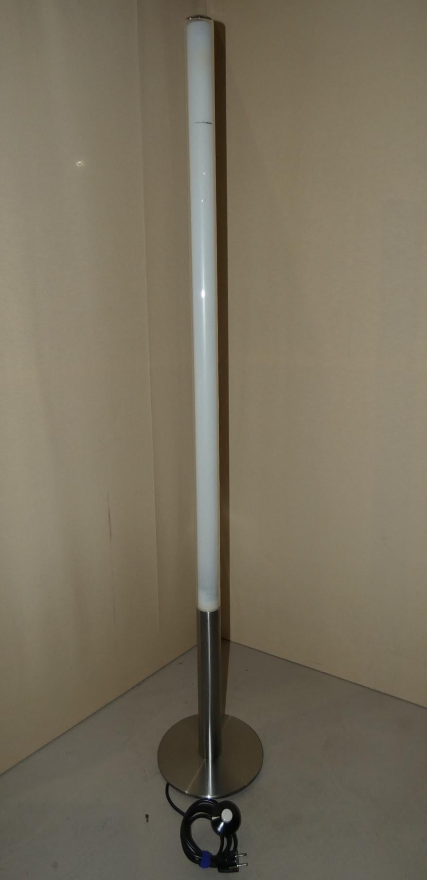 Lampada da terra Teda in acciaio e pirex, Ferdi Giardini per Oluce in vendita 1