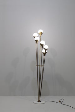 Lampada da terra vintage Alberello Stilnovo, anni '60