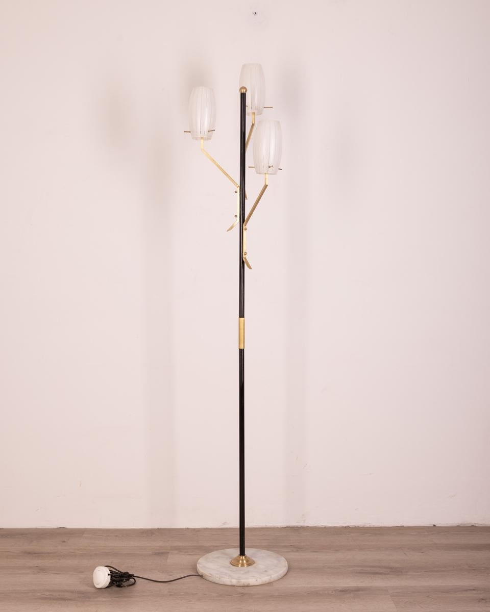 Vintage 1950s marble and glass floor lamp Italian design For Sale at ...