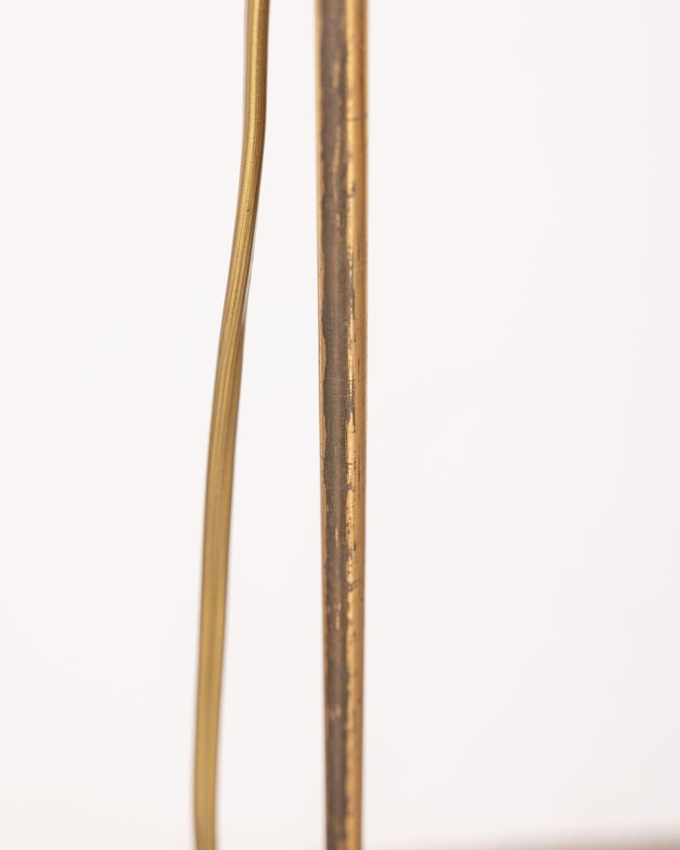 Mid-Century Modern Vintage 1960s floor lamp in golden brass Italian design