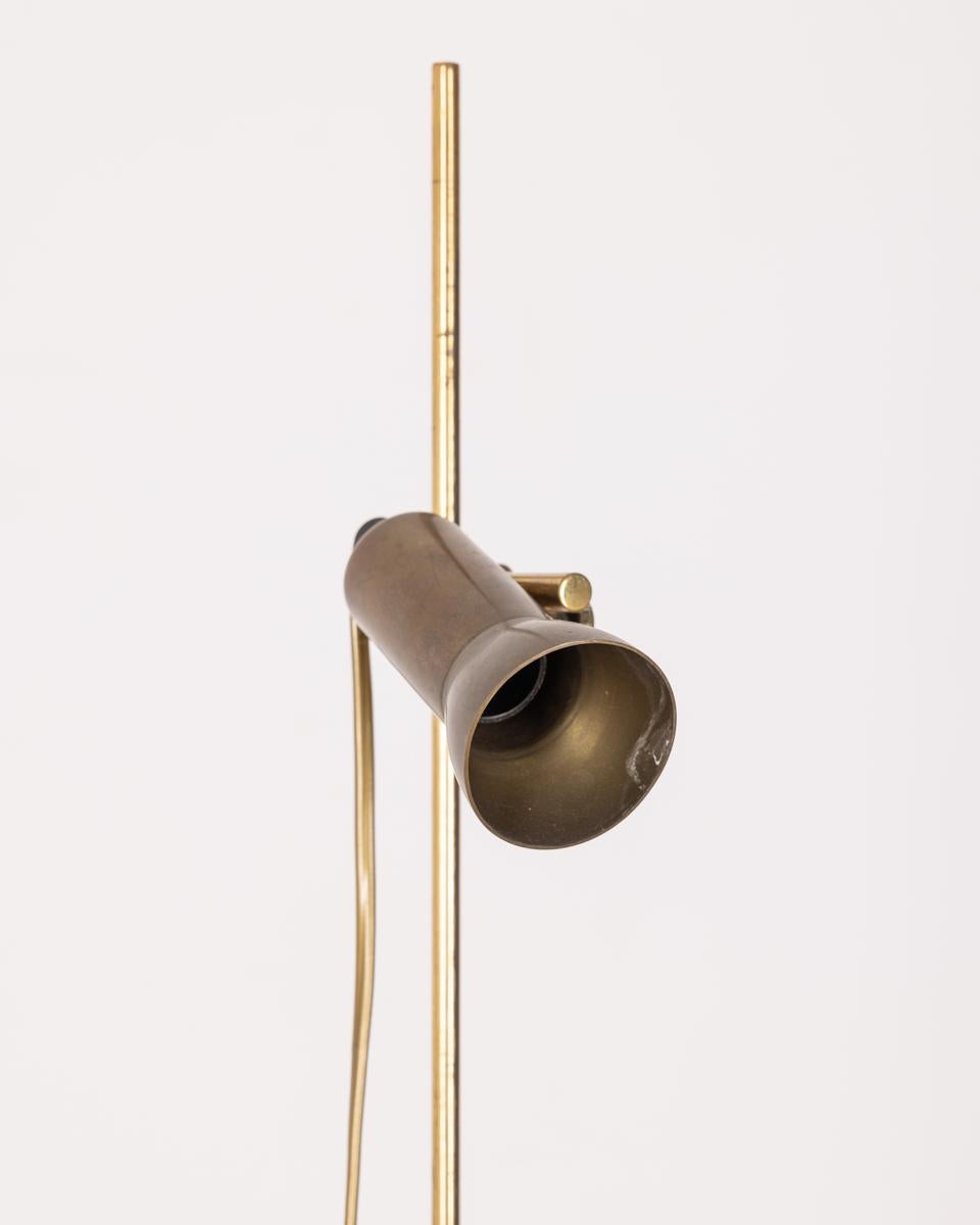 Vintage 1960s floor lamp in golden brass Italian design In Good Condition In None, IT