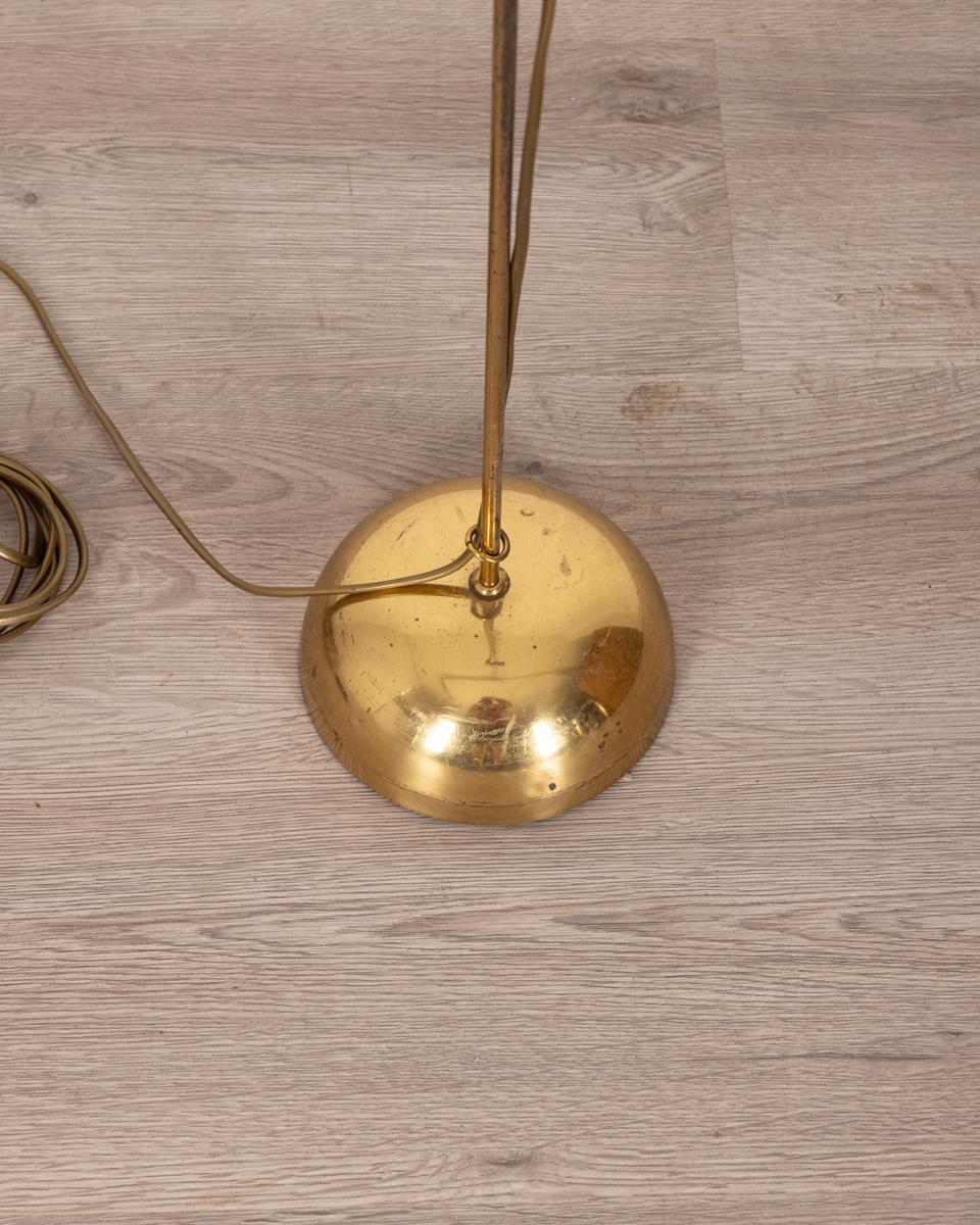 Mid-20th Century Vintage 1960s floor lamp in golden brass Italian design
