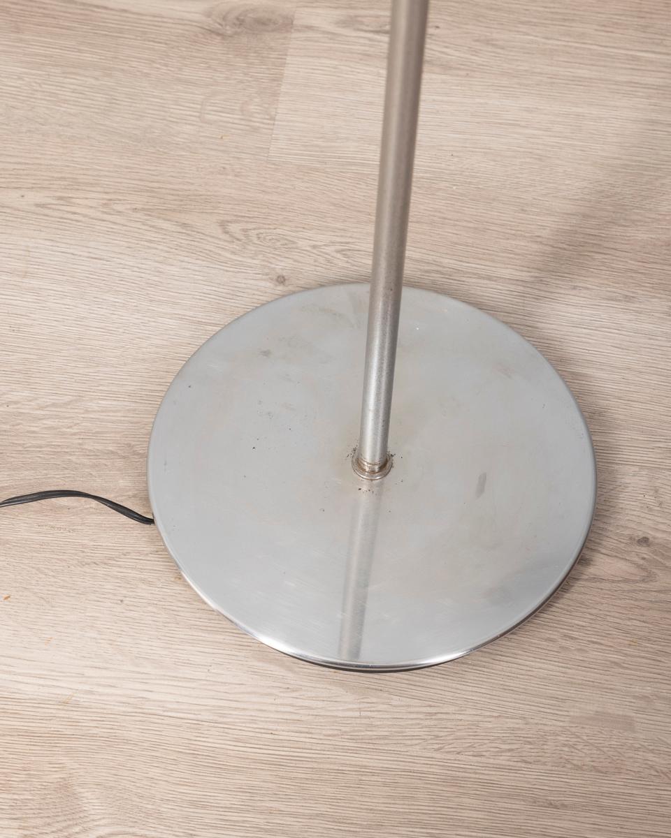 Lampada da terra vintage anni 70 metallo cromato design Goffredo Reggiani en Bueno estado para la venta en None, IT
