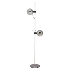 Lampada da terra vintage anni 70 metallo cromato design Goffredo Reggiani