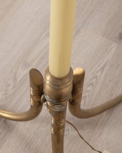 Lampada da terra vintage in vetro di Murano, Design Italiano anni '50