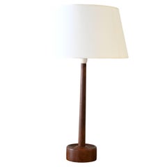 Danish lamp from the 1950s/60s made of turned teak