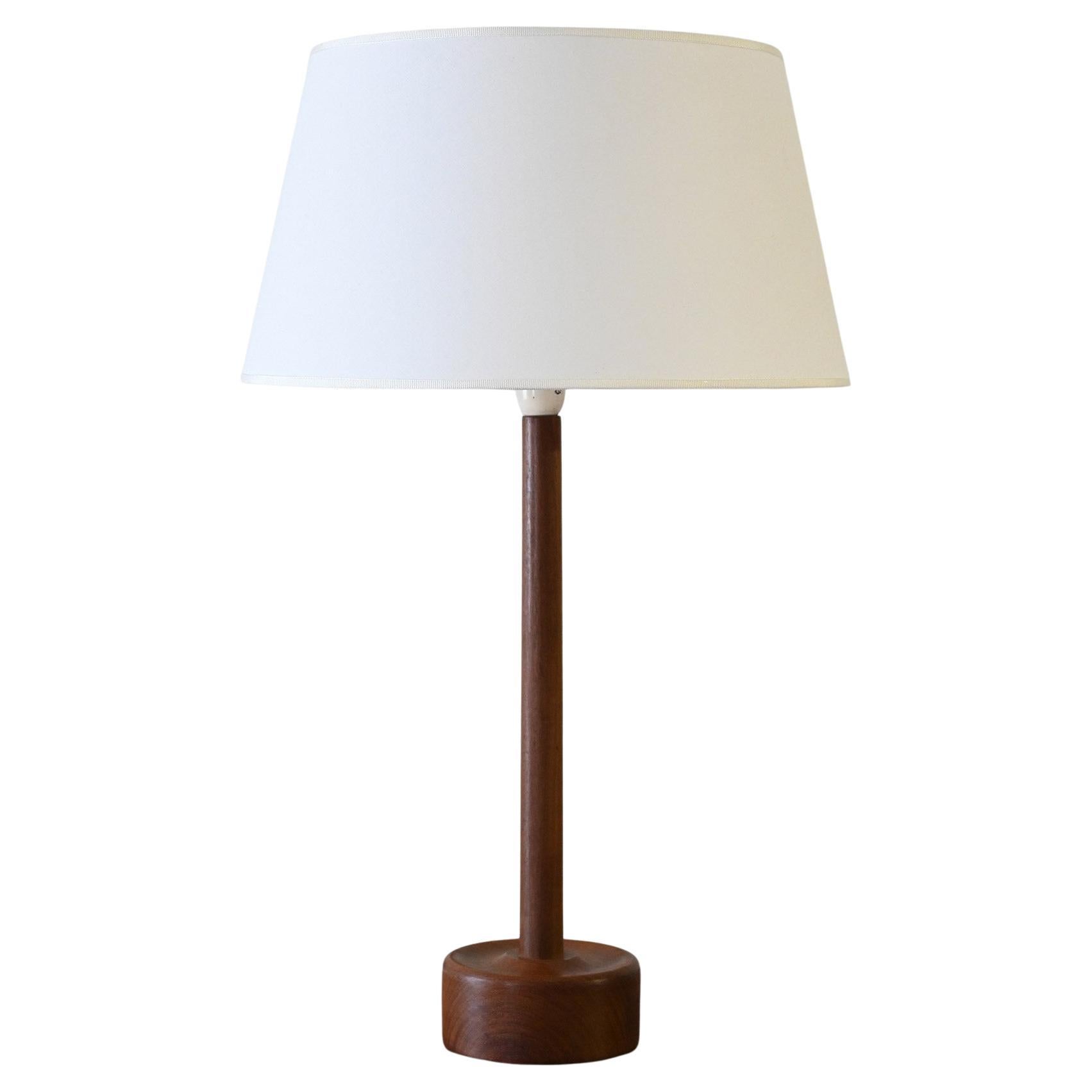 Danish lamp from the 1950s/60s made of turned teak