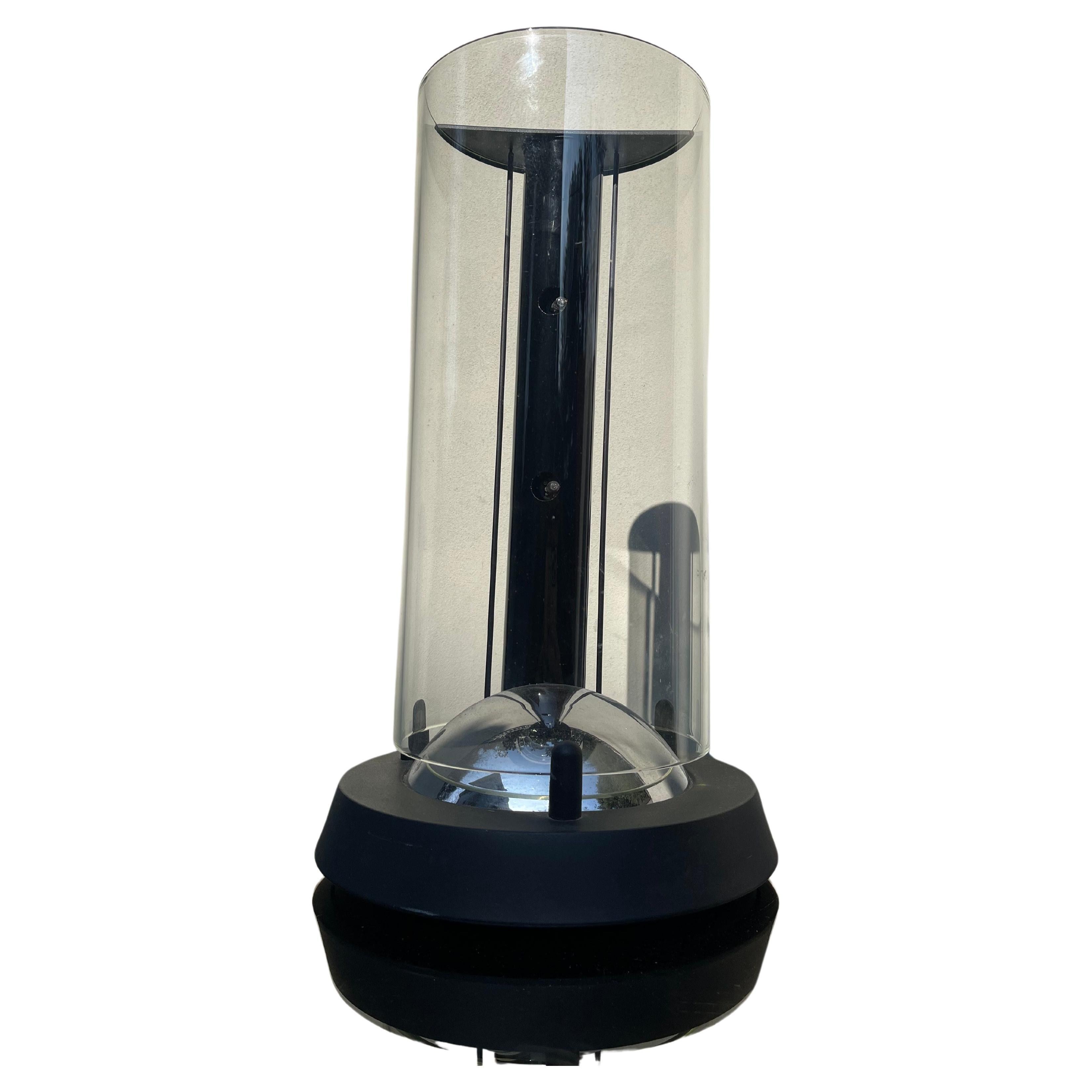 Lampe design fine anni 70 - vetro trasparente - luci alogene - design