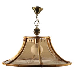 Lampe en bambou des années 80
