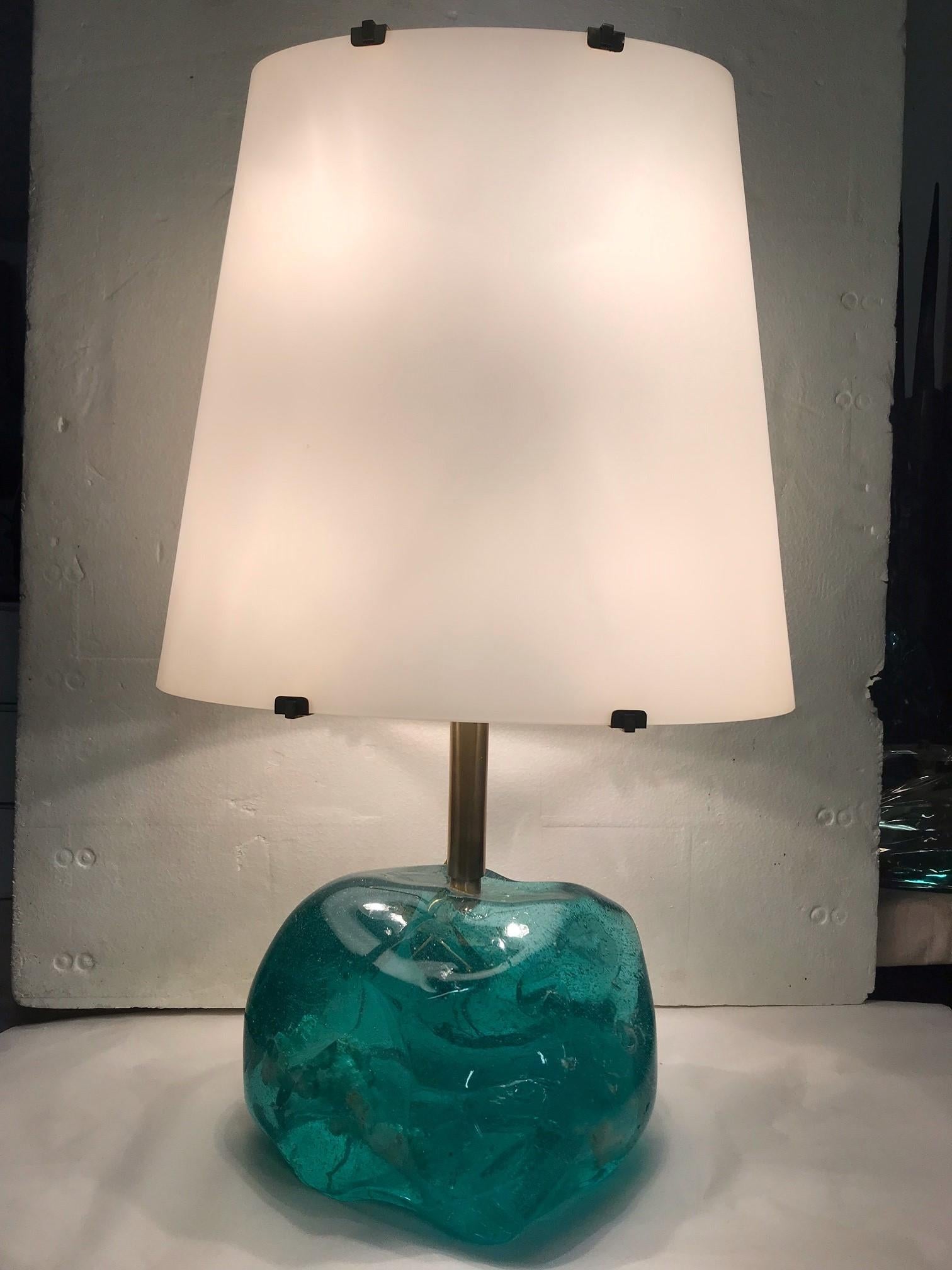 Galvanized lamp by Roberto Giulio Rida ROCCIA GRANDE For Sale