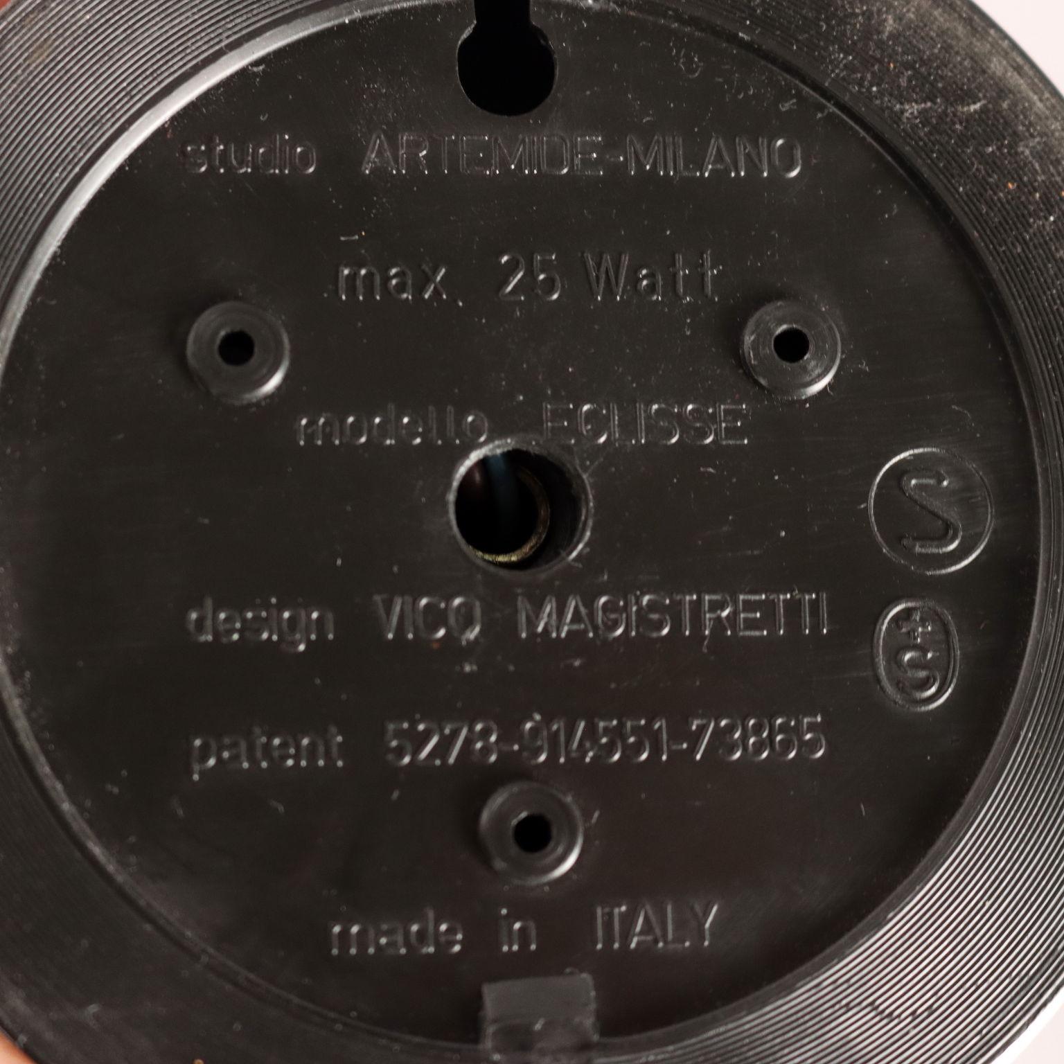 Lámpara 'Eclisse' de Vico Magistretti Años 70 Metal en venta