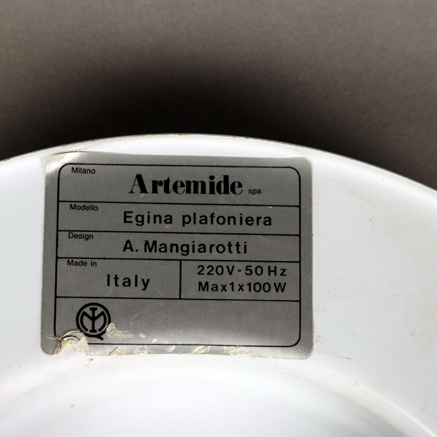 Egina lamp by Angelo Mangiarotti for Artemide Anni 80 For Sale 1