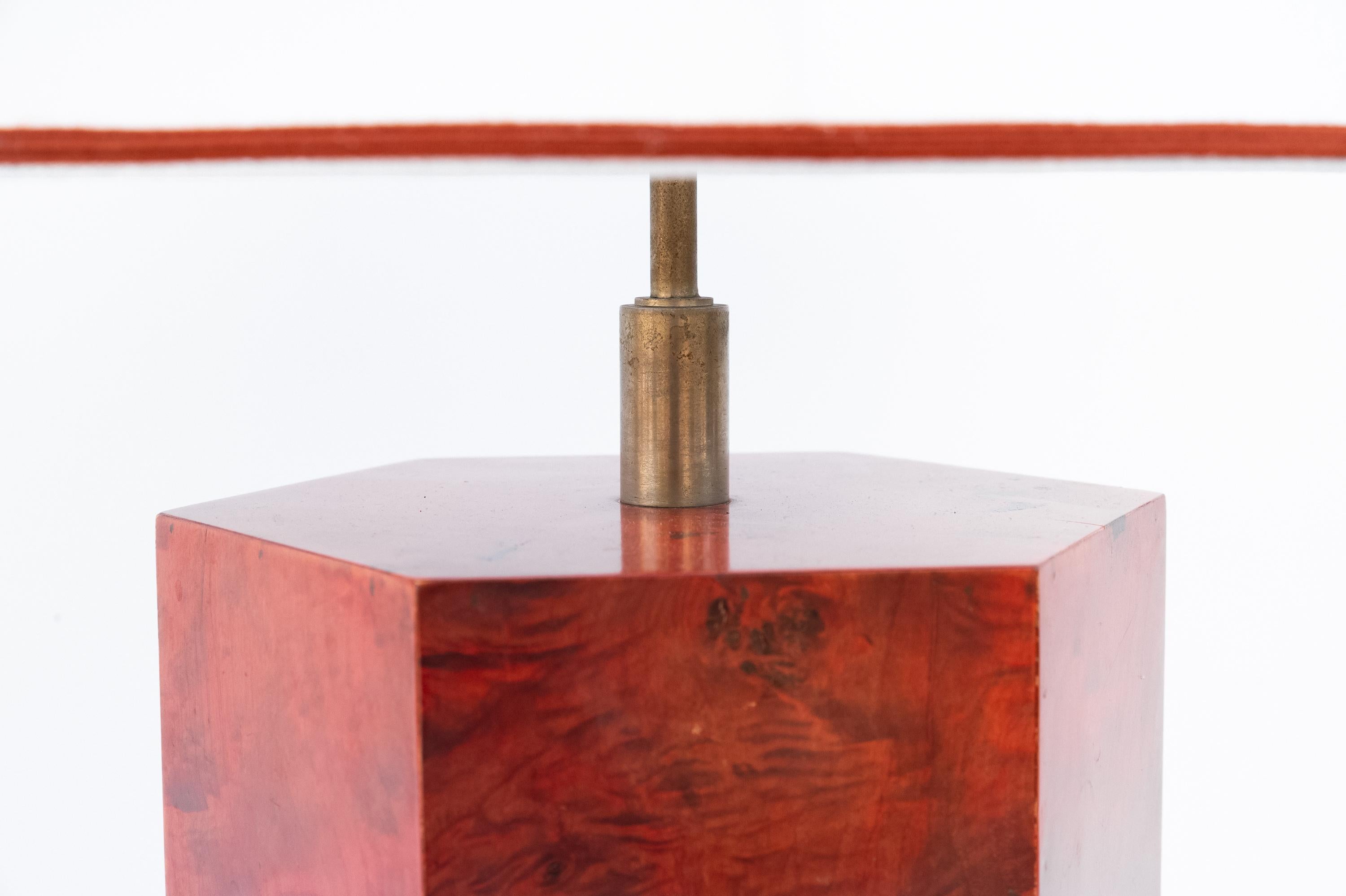 Late 20th Century Lampada Esagonale da tavolo Tommaso Barbi, Anni '70 For Sale
