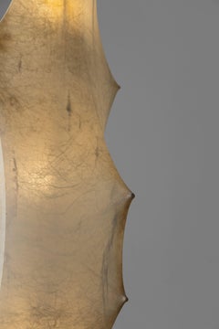 Fantasma floor lamp, Tobia Scarpa, Flos, 1961, mid-century beige cocoon