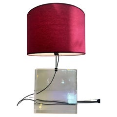 Felice Antonio Botta 1970 Lampe en plexiglas
