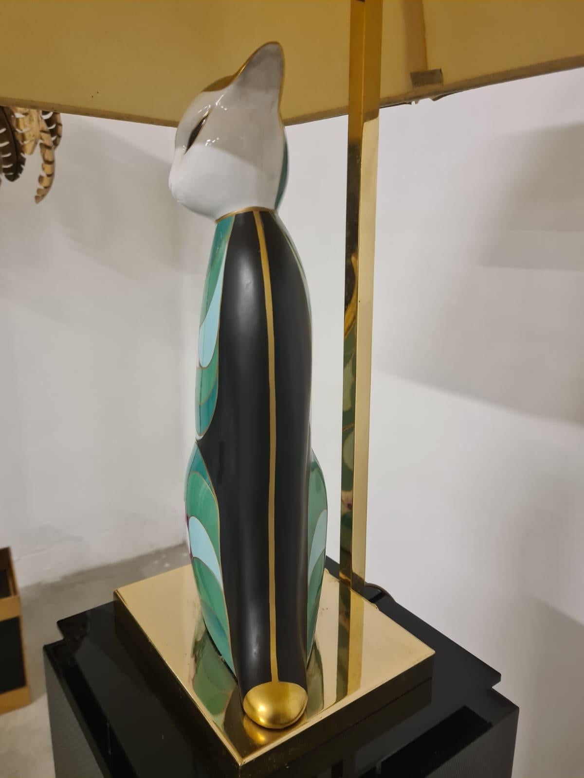 Lampada Gatto manifattura artistica Le Porcellane Firenze in vendita 5