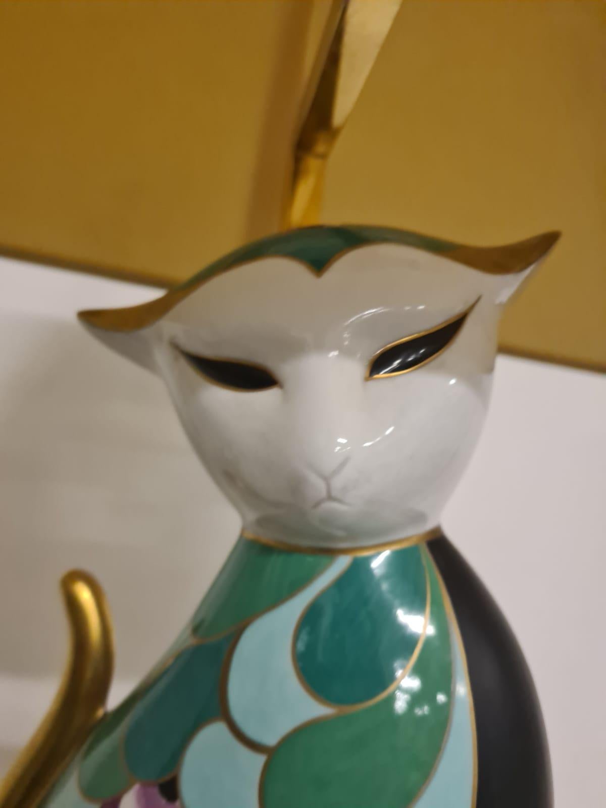 Lampada Gatto manifattura artistica Le Porcellane Firenze in vendita 7
