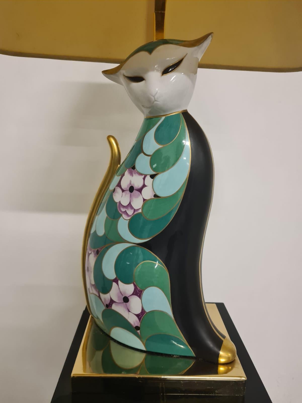 Lampada Gatto manifattura artistica Le Porcellane Firenze in vendita 9