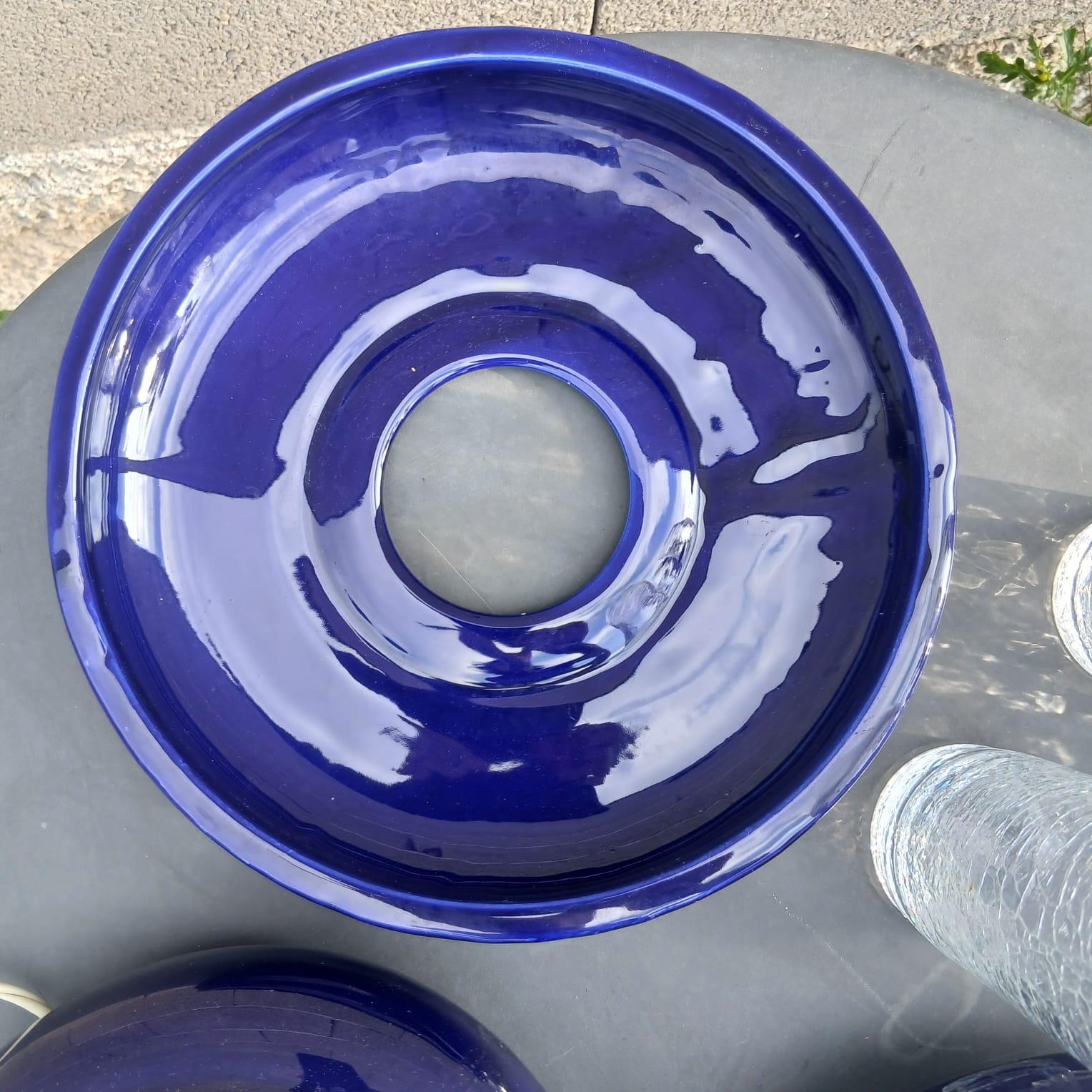 Lampe en céramique et métal craquelé - Federico Simone per Casarte - Italia - '70 en vente 5