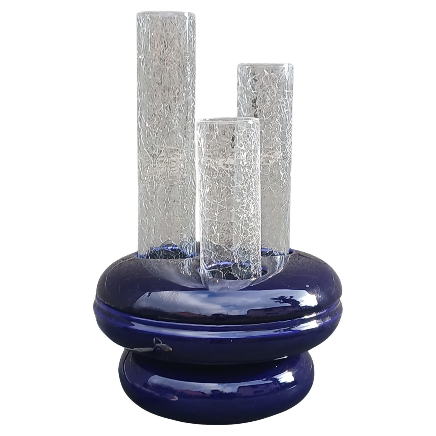 Lampe en céramique et métal craquelé - Federico Simone per Casarte - Italia - 
70 en vente