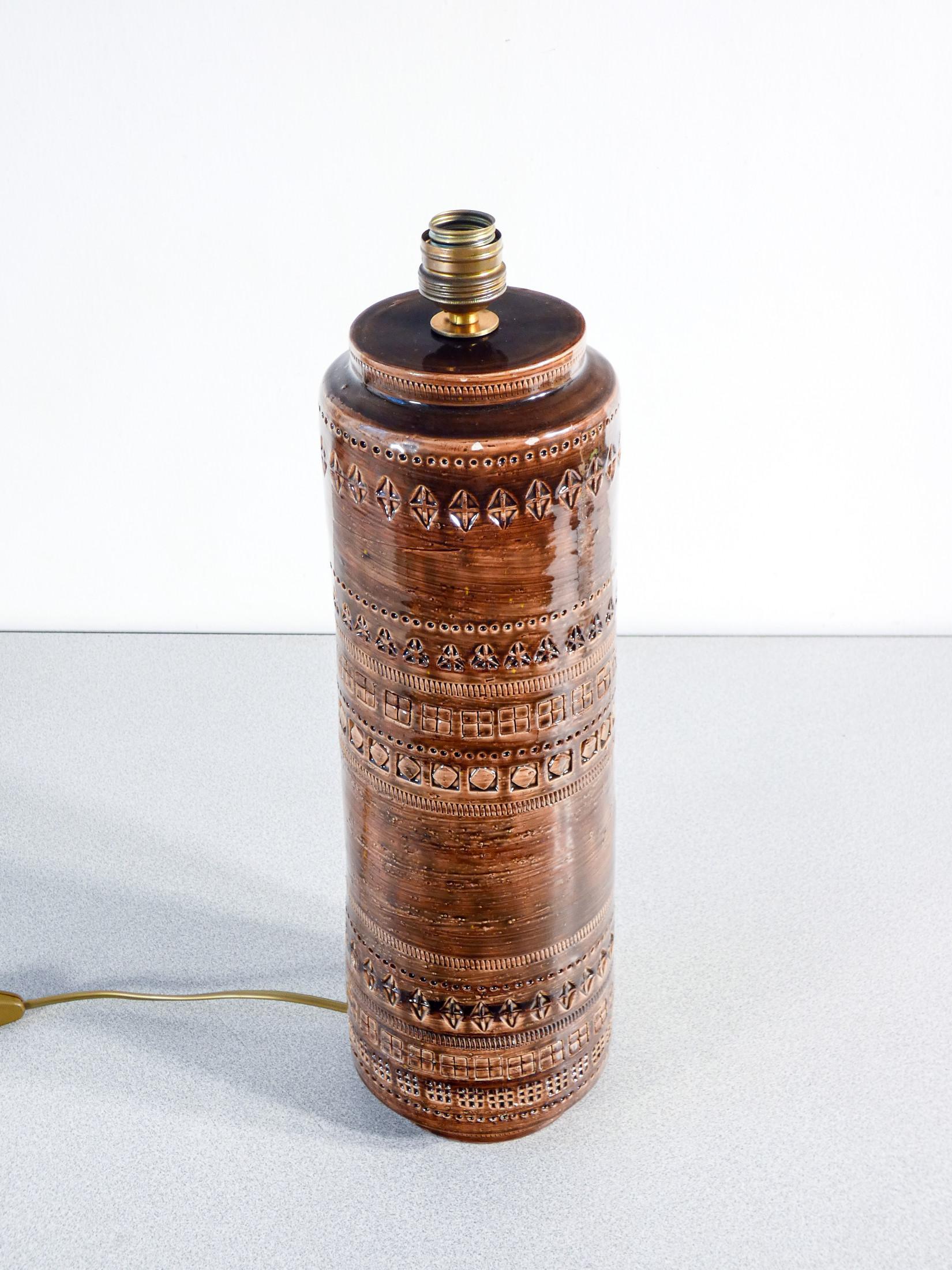 Lampe en céramique émaillée, design Aldo LONDI pour Bitossi, série Sahara en vente 4