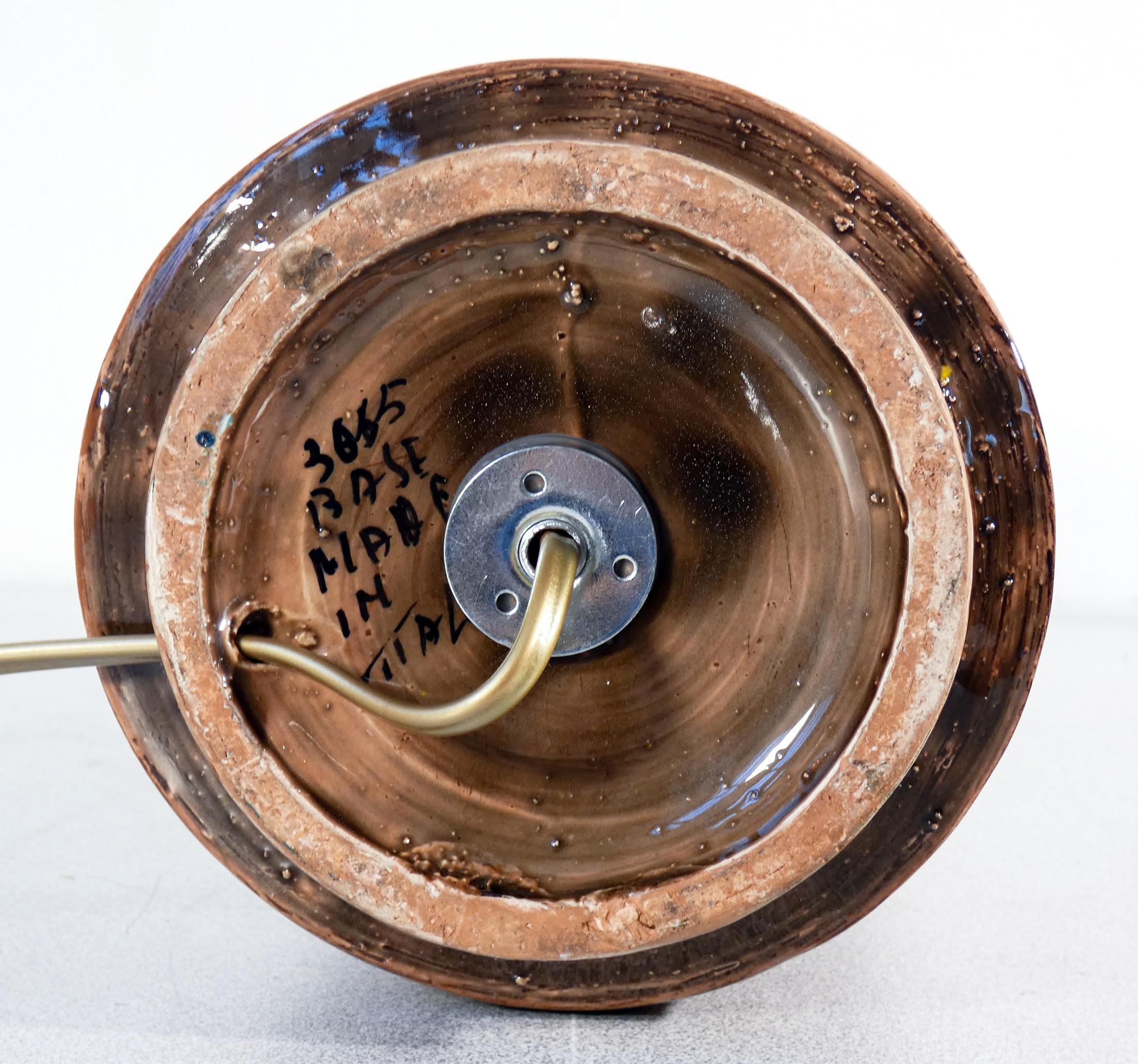 Lampe en céramique émaillée, design Aldo LONDI pour Bitossi, série Sahara en vente 5