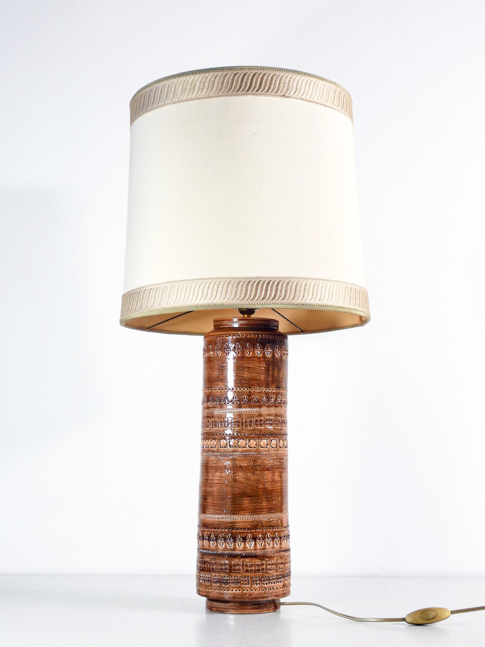 Céramique Lampe en céramique émaillée, design Aldo LONDI pour Bitossi, série Sahara en vente