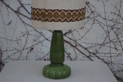 Lampada in Ceramica Verde Anni 1950