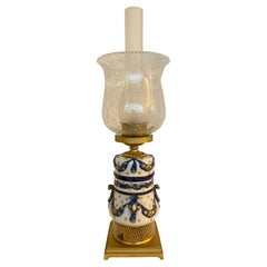 Porcelain lamp de table sevres france signed 20th century