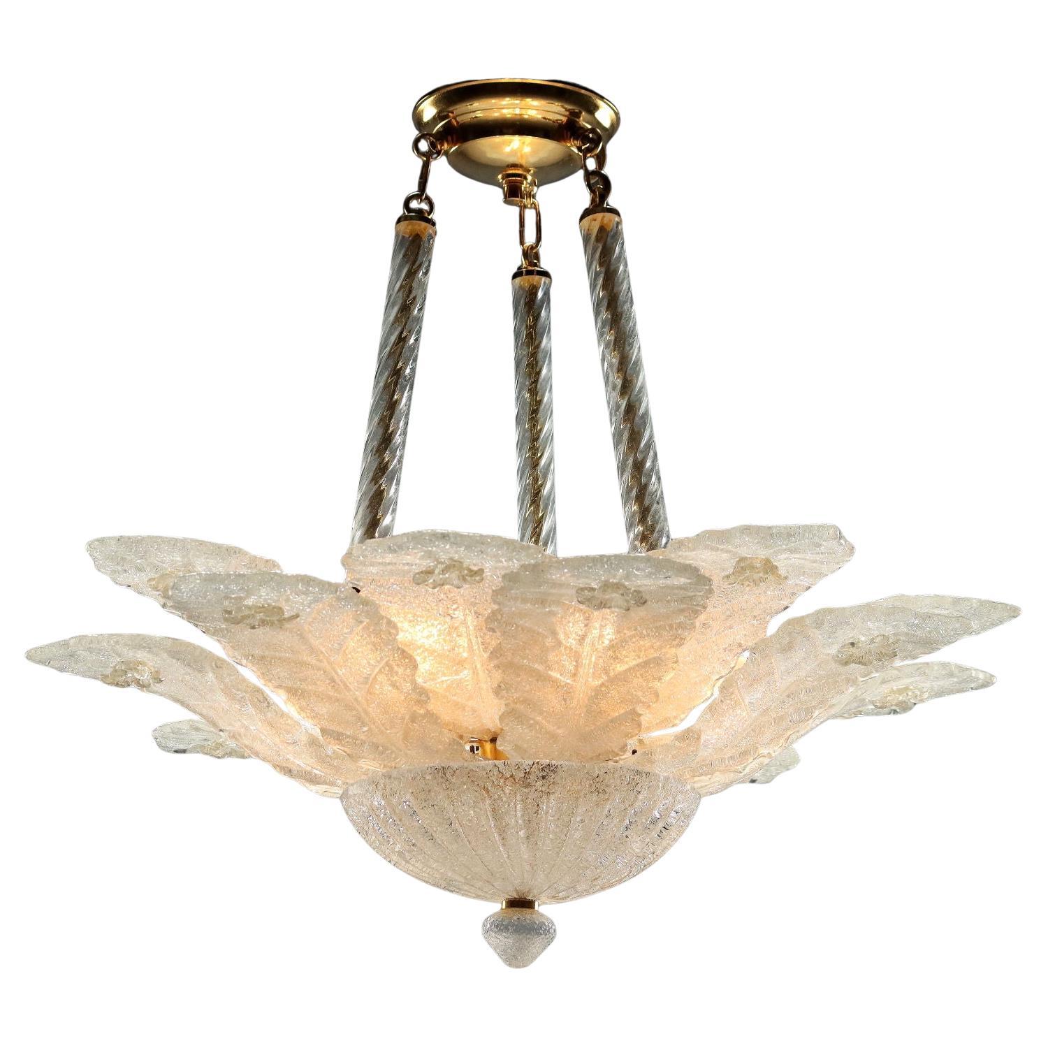 Lampe en verre de Murano années 1990-2000 en vente