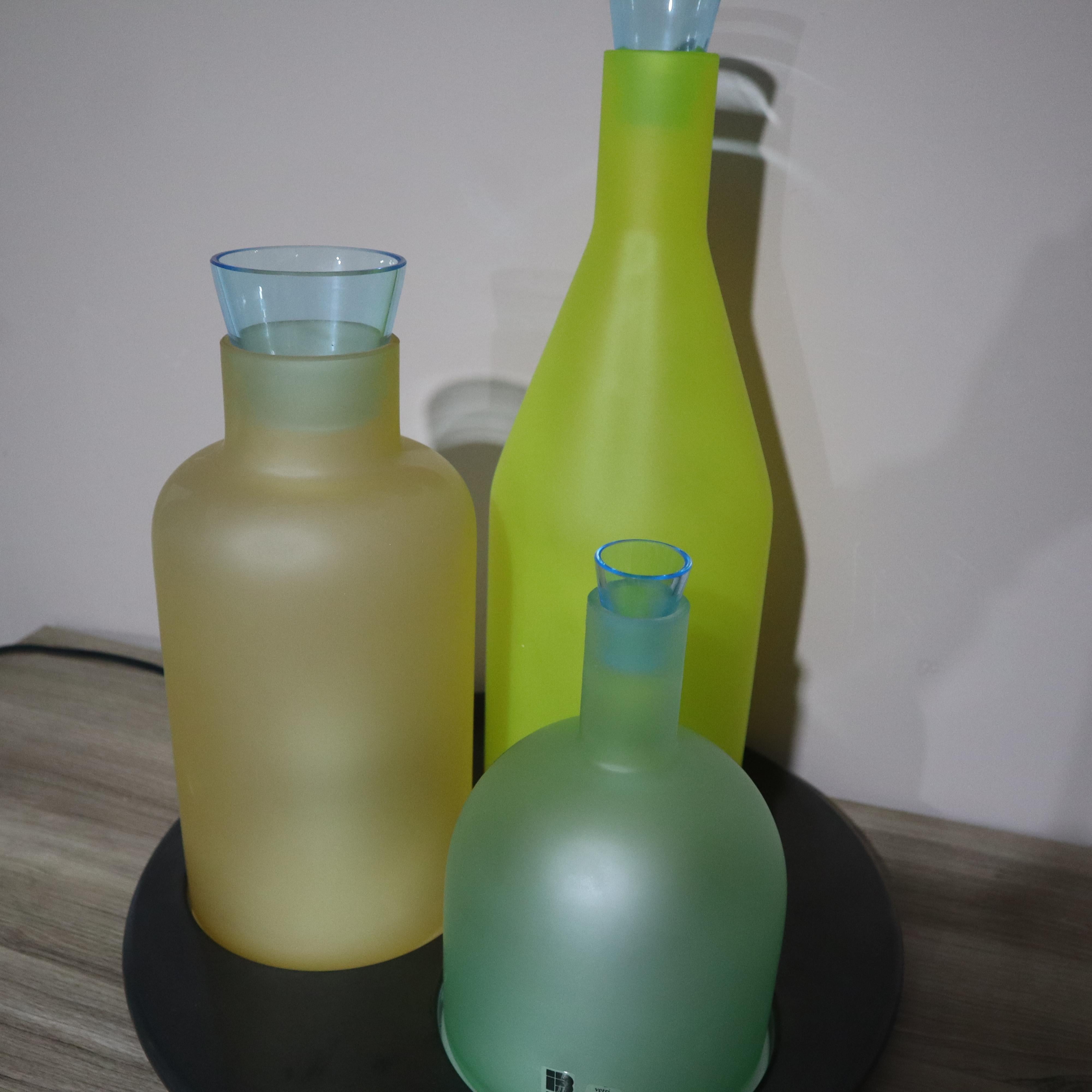 Metal Murano glass lamp 