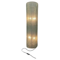 Lampada in Vetro Scultoreo Scalpellato - A. Poli per Poliarte - Italia - Anni 70