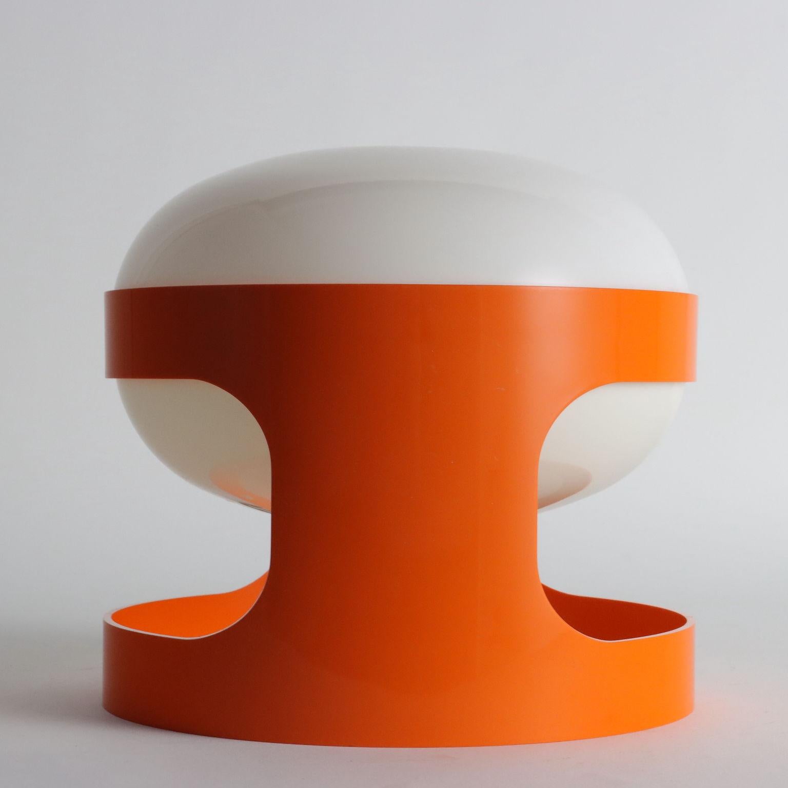 Plastic Lampada 'KD 27' Joe Colombo per Kartell, anni 60, arancione