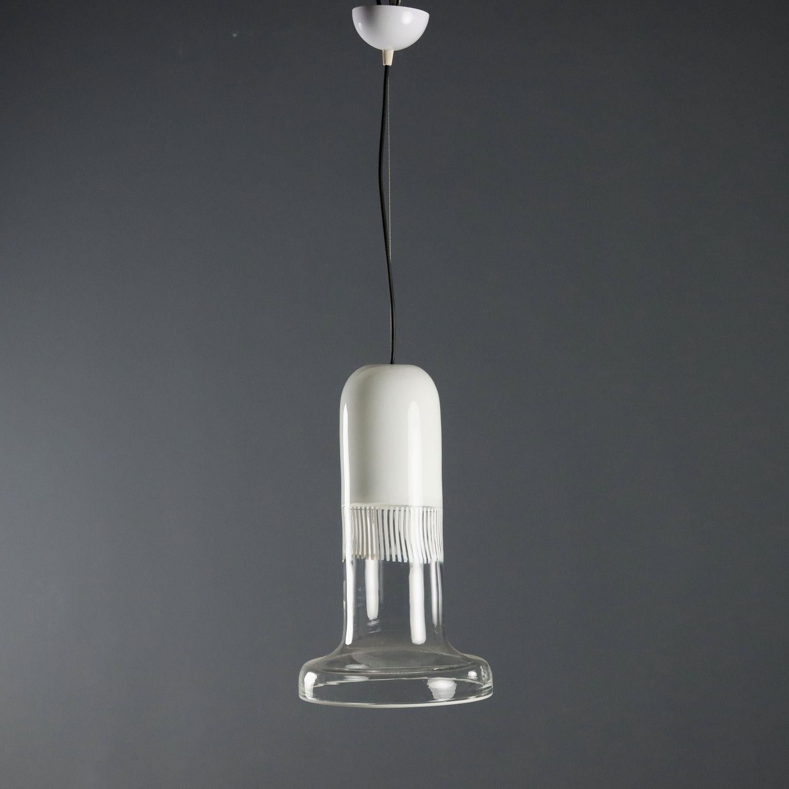 Glass Lampada Leucos anni 70 Design di Roberto Pamio For Sale