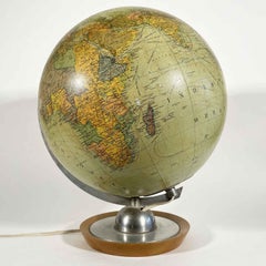 Lampe Globe Politique Allemande JRO Globus Munich Milieu du 20ème siècle