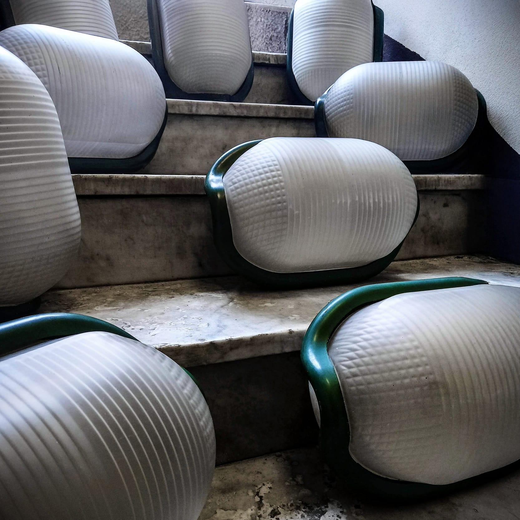 Lámpara mod. NOCE (18 piezas) - Achille Castiglioni para Flos - Italia - 1970s en Bueno estado para la venta en Milano, IT