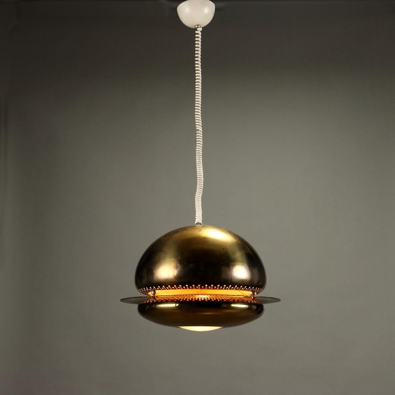  Lampada a soffitto in ottone e vetro. Buone condizioni. 