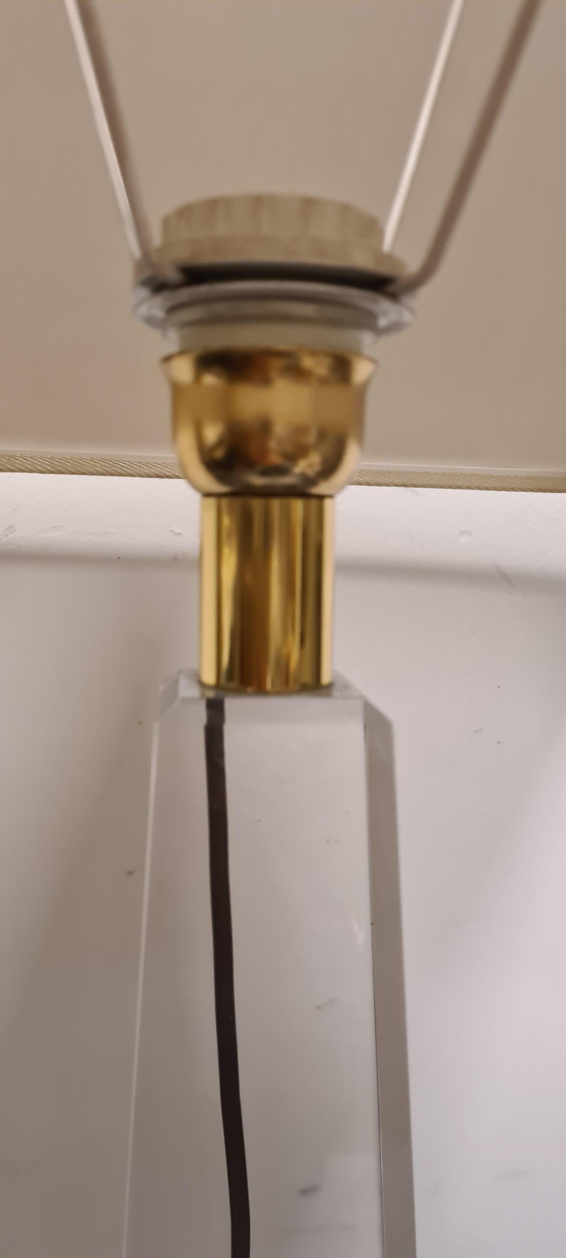 Lampe obélisque de Sandro Petti style Hollywood Regency en vente 5
