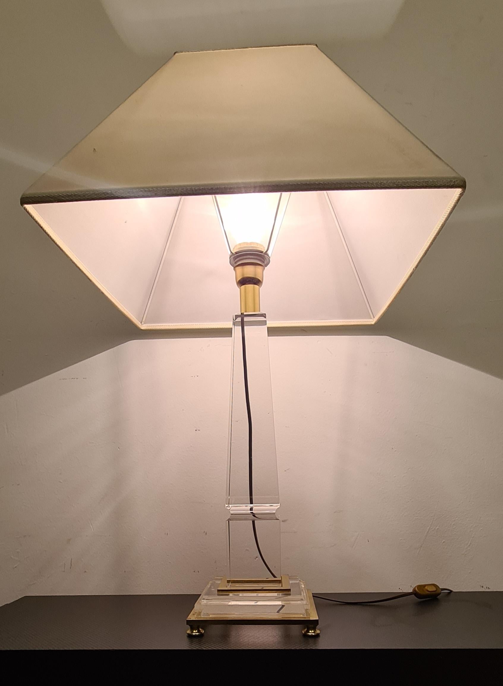 Lampe obélisque de Sandro Petti style Hollywood Regency en vente 12