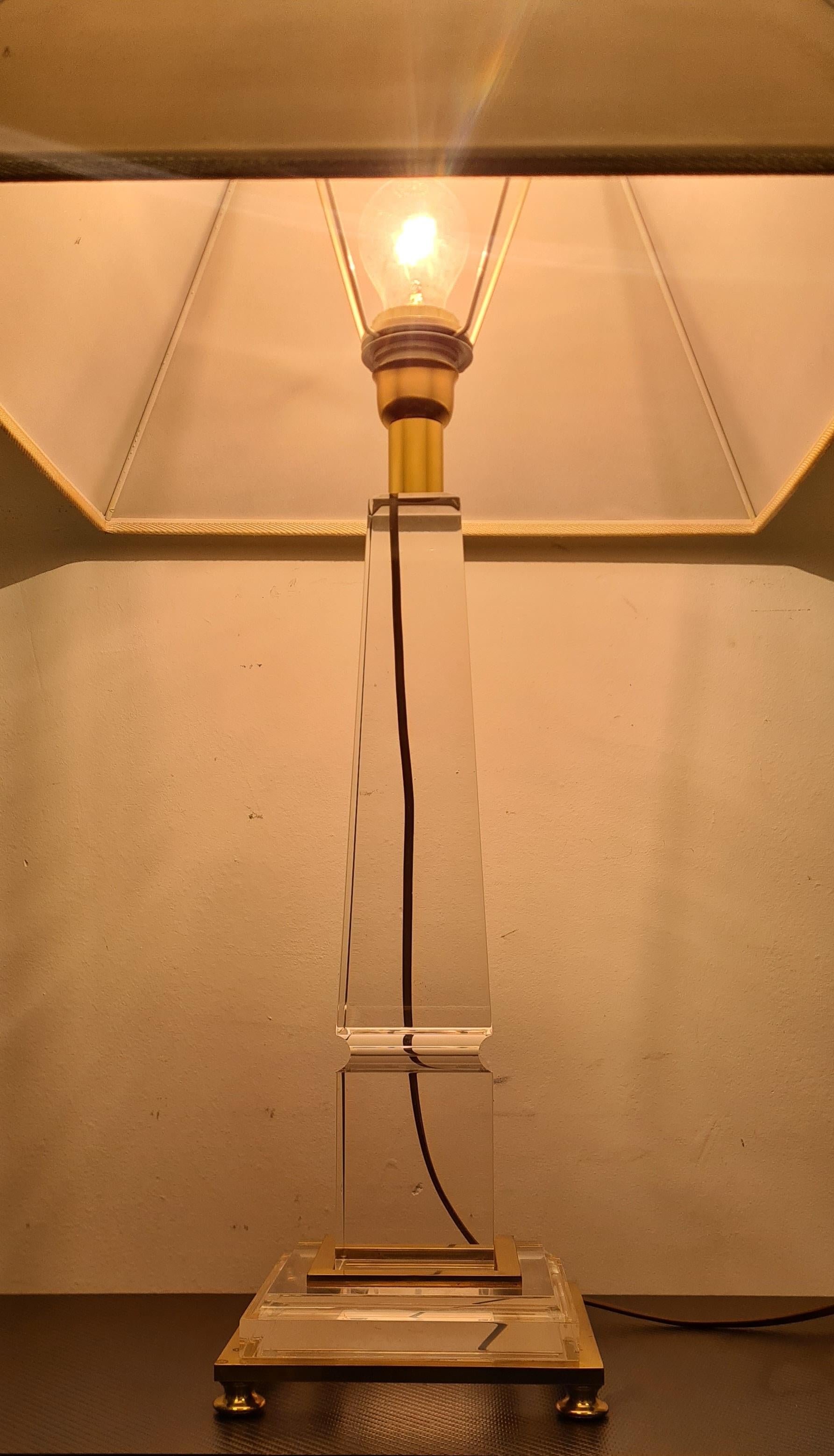 Obeliskenlampe von Sandro Petti im Hollywood-Regency-Stil im Angebot 12