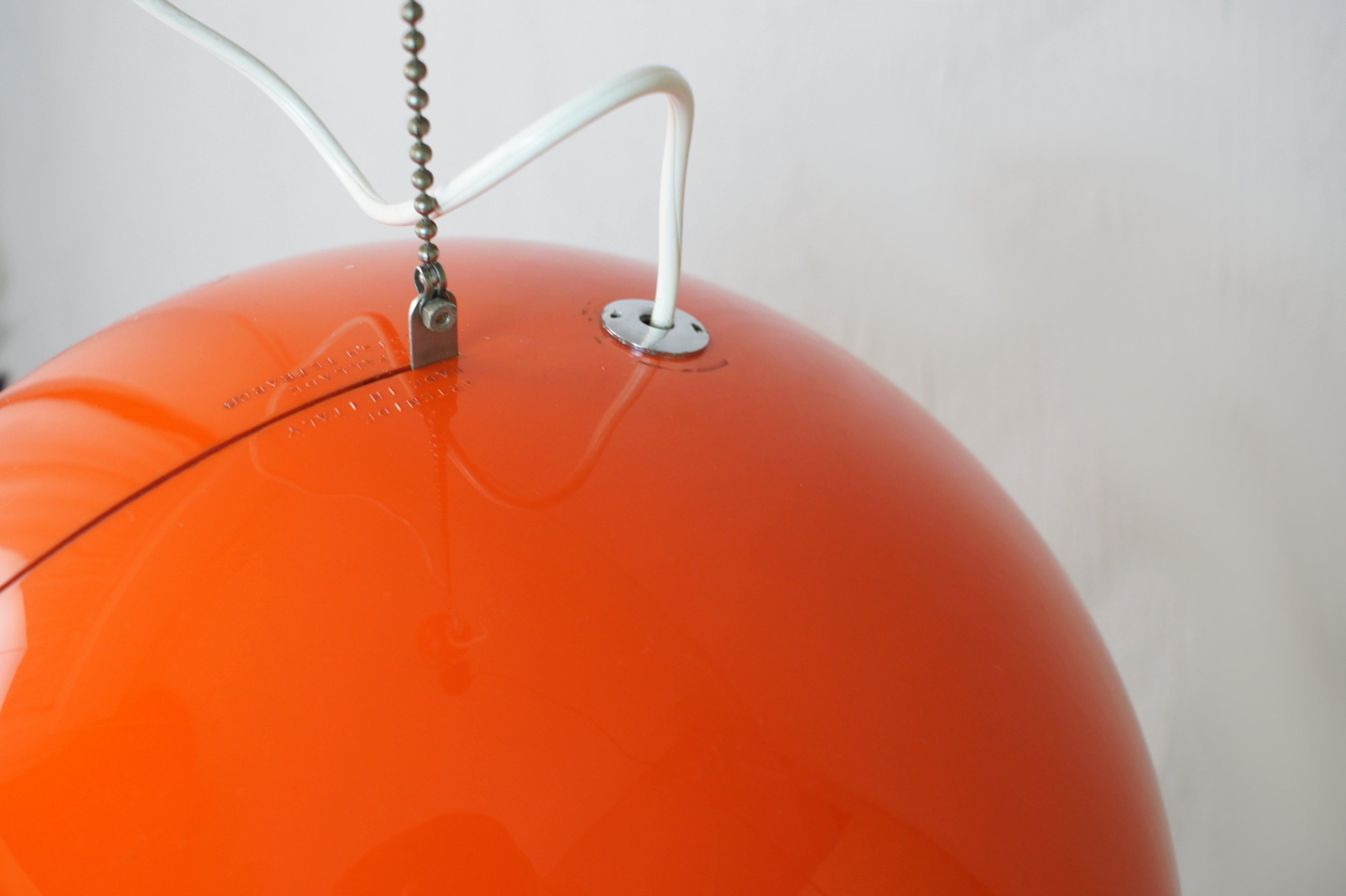 Mid-20th Century Pallade lamp produced by Artemide Italian Space-Age 1960s For Sale
