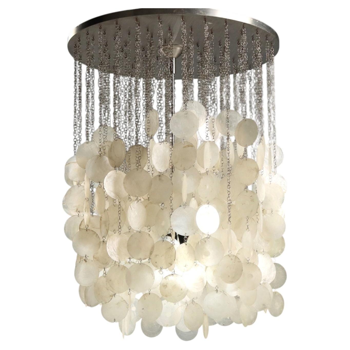 Three-light pendant lamp from the 1960s and 1970s by Verner Panton. For Sale