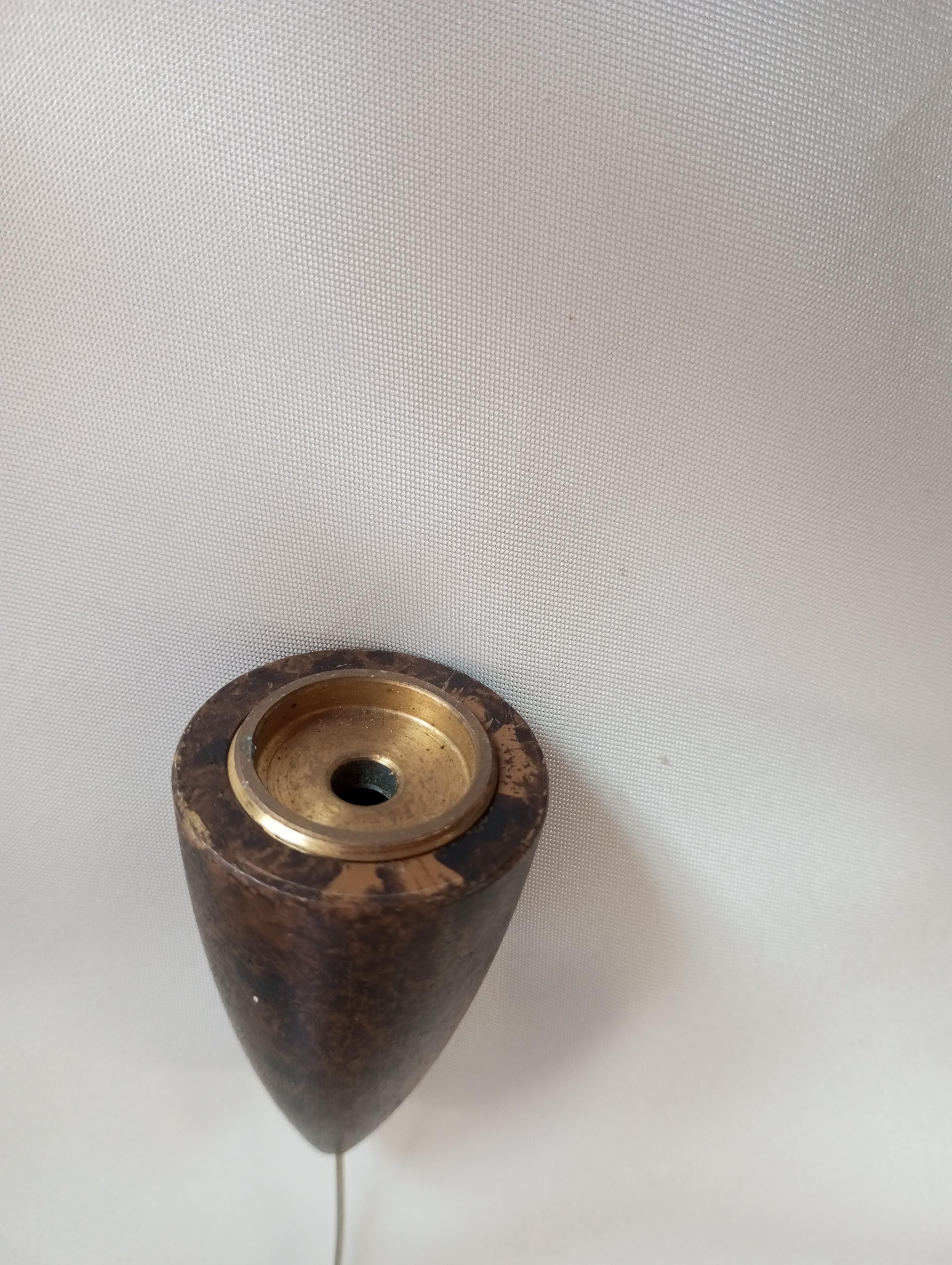 Bronze Lampe suspendue vintage en verre de Murano, Italie (1960s) en vente
