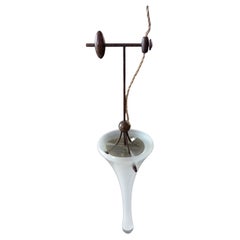 Lampe suspendue vintage en verre de Murano, Italie (1960s)