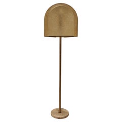 Floor lamp floor lamp brass and resin  S Gregorietti Lamperti italy 1970s