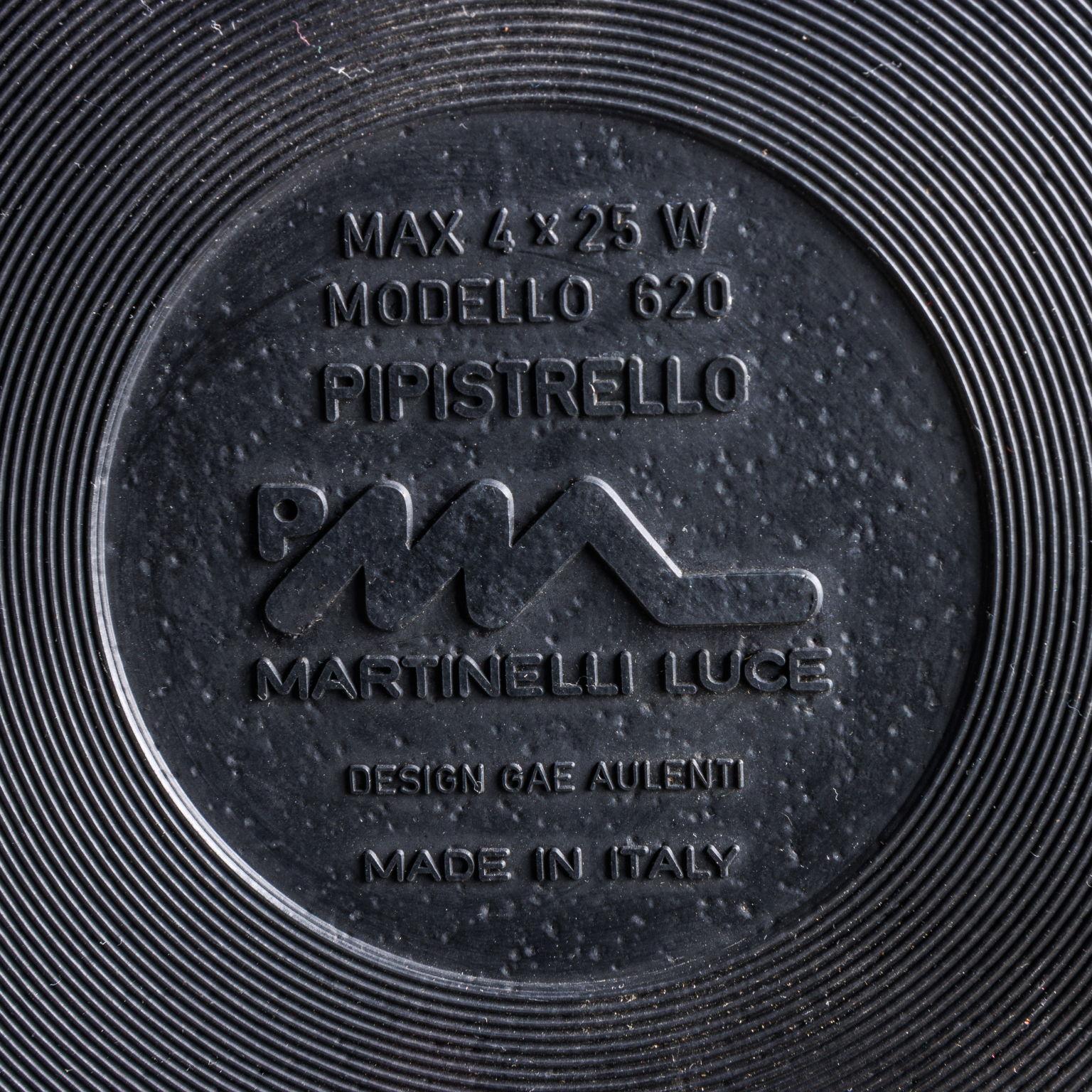 Aluminum Lampada 'Pipistrello' Gae Aulenti per Martinelli Luce For Sale