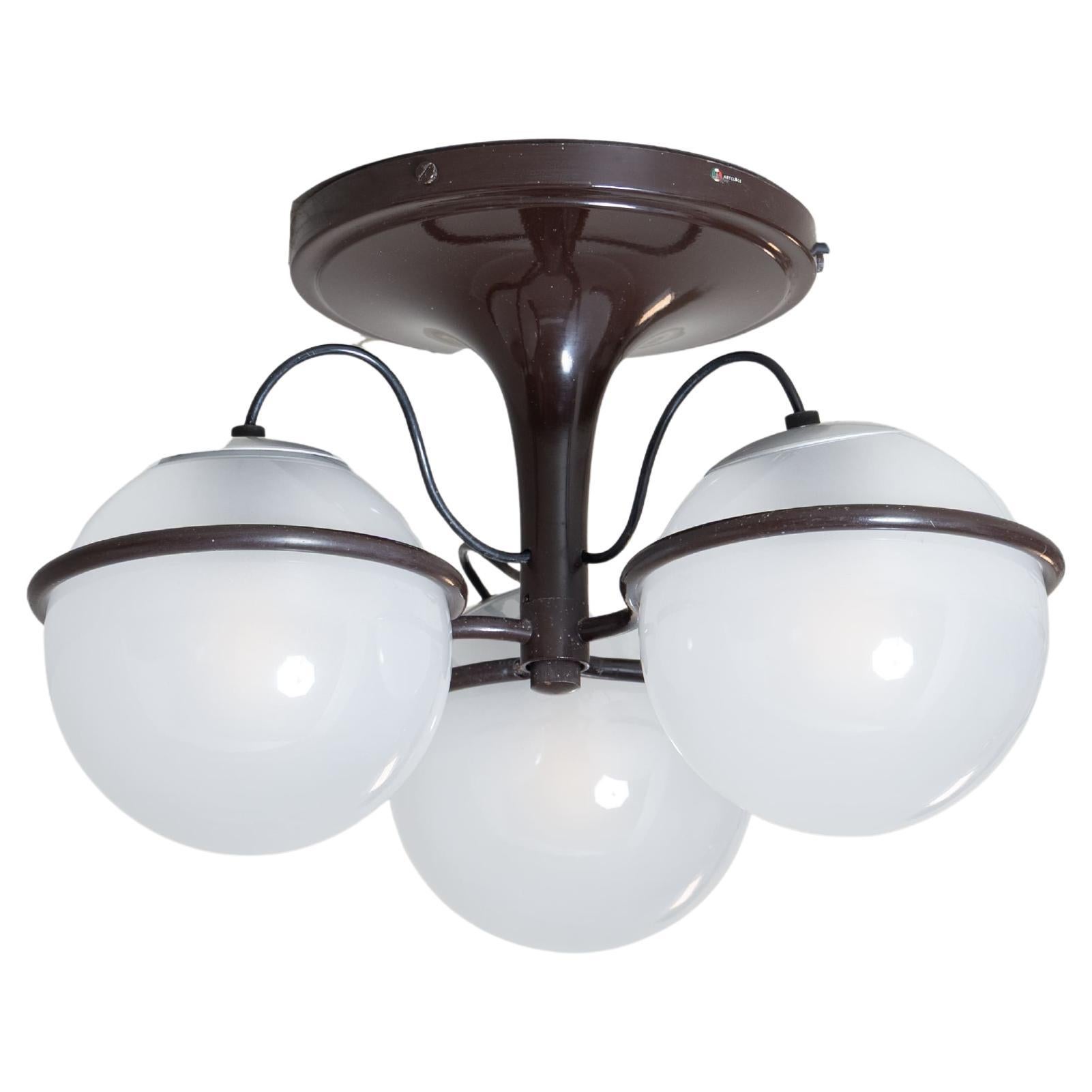 Lampada plafoniera 2042/3 Gino Sarfatti, Arteluce, 1960