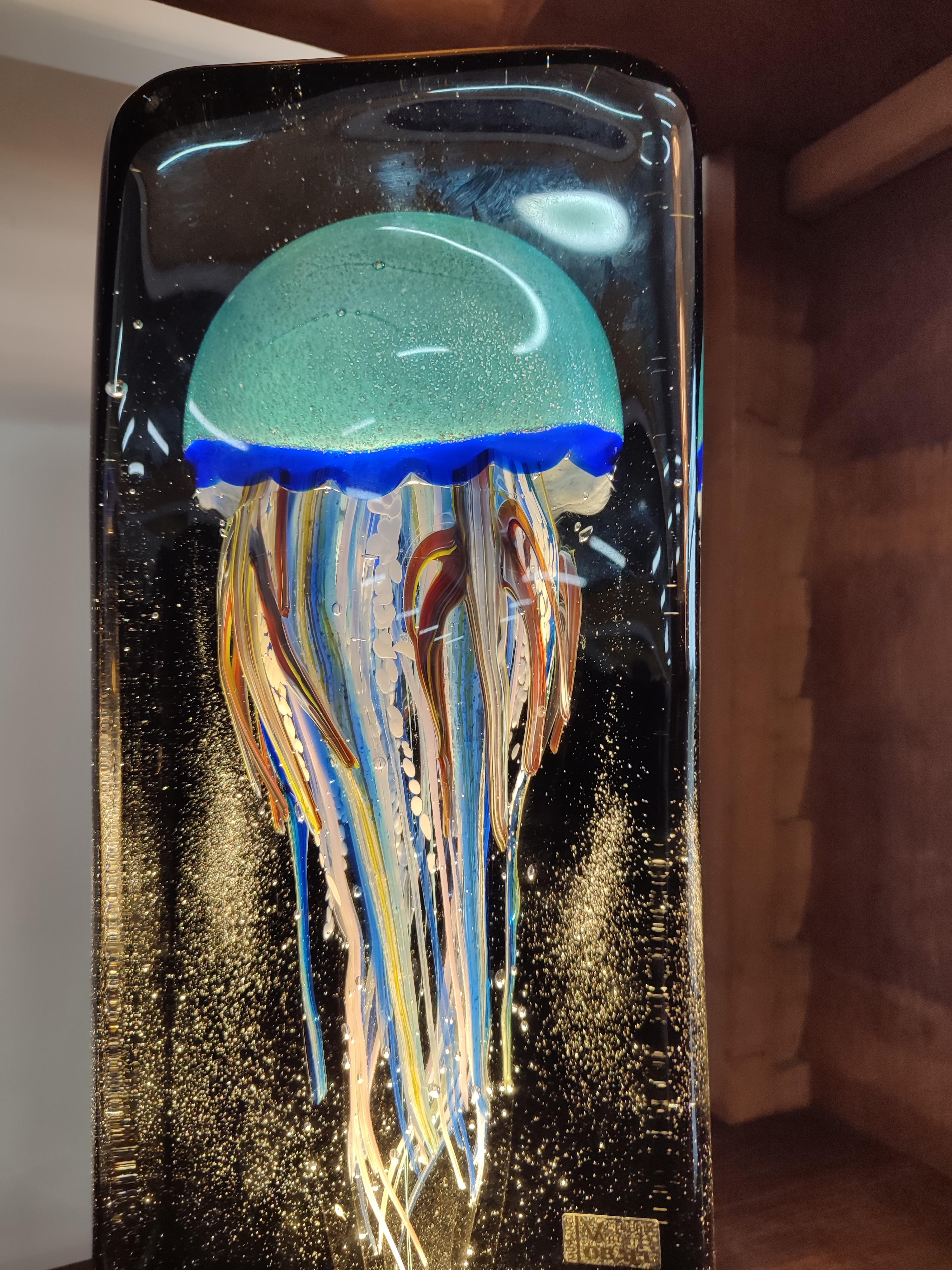 Lamp depicting jellyfish In Excellent Condition For Sale In Borgo Veneto, IT