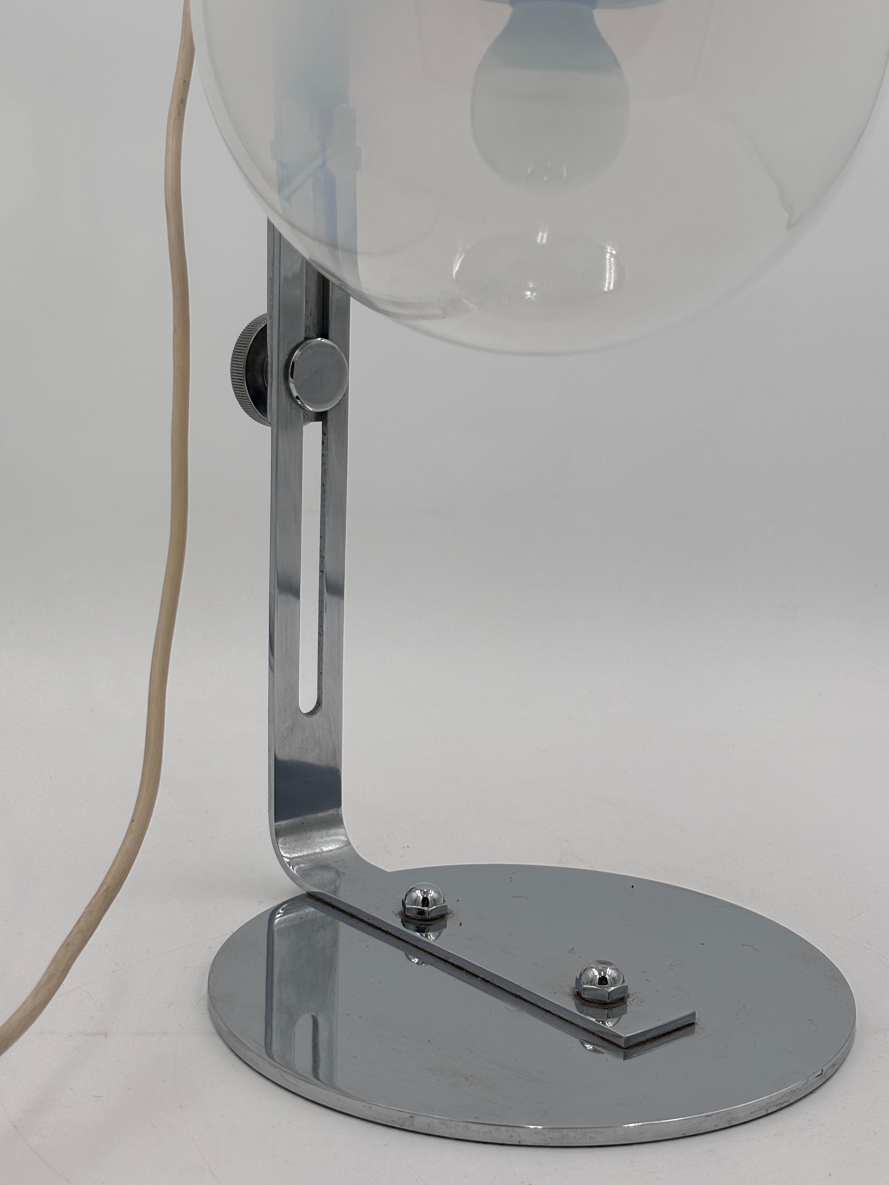 Adjustable Lamp Space Age Steel Chrome 1970's Design For Sale 2